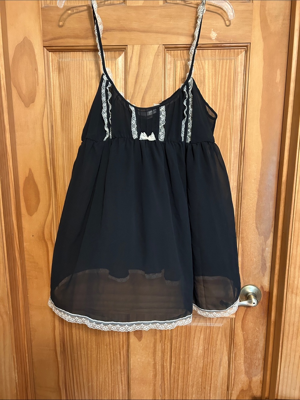 Victorias Secret  Lace-Trim Babydoll Top
